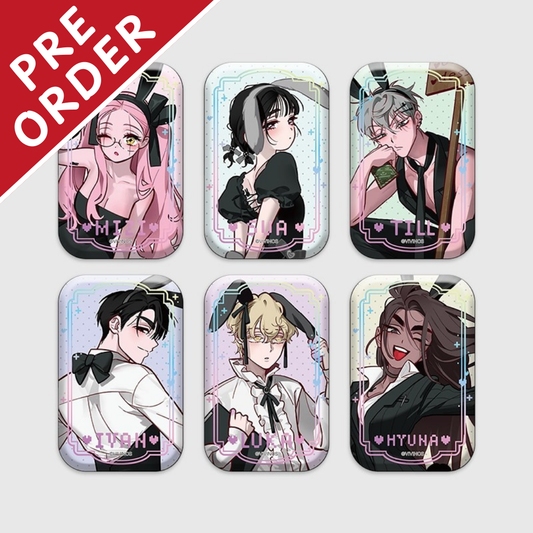 [PRE-ORDER] ALIEN STAGE 3rd Anniversary Cafe Rounded Square Badge (Random 1 of 6 Types)