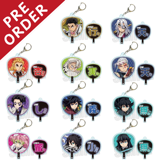 [PRE-ORDER] Demon Slayer Uchiwa Acrylic Keychain - Hashira Ver. (1 of 11 Types)