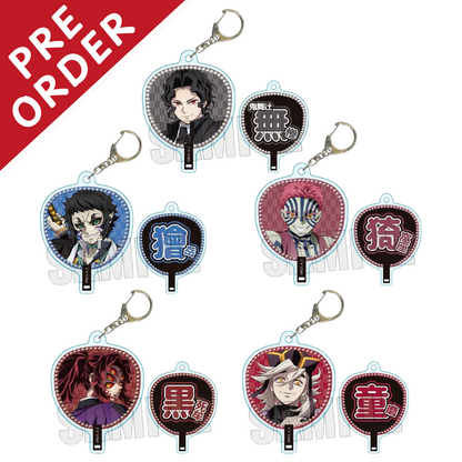 [PRE-ORDER] Demon Slayer Uchiwa Acrylic Keychain - Demon Ver. (1 of 5 Types)