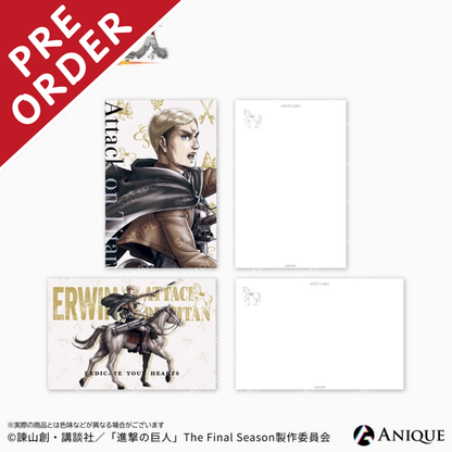 [PRE-ORDER] Attack on Titan Horseback Postcard Set | Erwin
