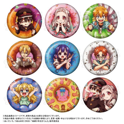 [PRE-ORDER] Toilet-Bound Hanako-Kun Doughnut Can Badge (Random 1 of 9 Types)